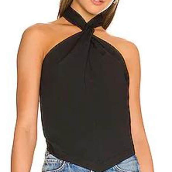 Anine Bing Marilyn Top in Black - Picture 1 of 2